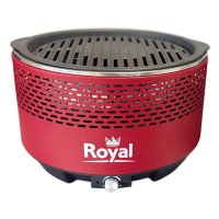 Royal Leisure Charcoal Smokeless Portable BBQ (Red) 