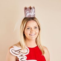 Bride Crown Veil - Pack of 1