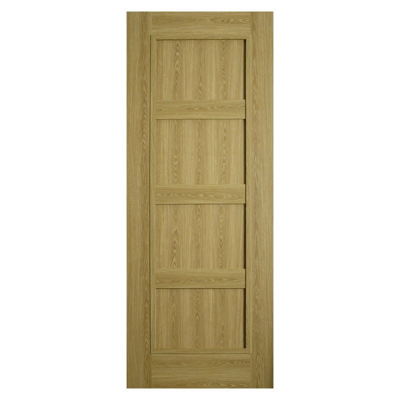 E141 Shaker 4 Panel Luxury Laminate Limed Oak
