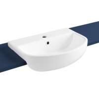 Tucker French Pro 500mm Semi Recessed One Taphole Basin