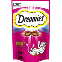 Dreamies Cat Treats - Beef 60g x 8