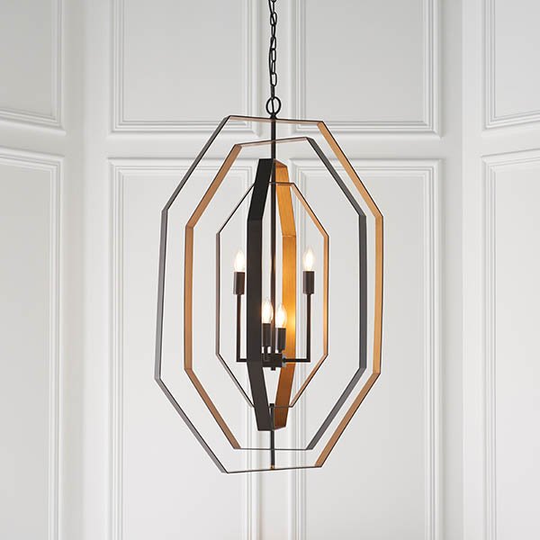 Endon Extra Large Geometric Frame Chandelier