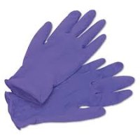 Purple Nitrile Gloves Large 100'S