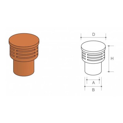 Forterra Redbank GC5 Insert Terminal 190mm Red 625RE0190