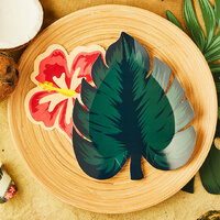 Tropical Leaf Paper Plates - Pack of 8