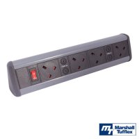 Marshall-Tufflex 4 Gang Power Desktop Module