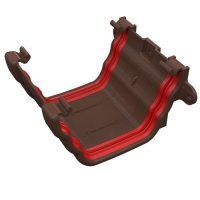 Ogee Gutter Union Brown, ogee gutters, building plastics