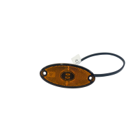 LED MARKER AMBER  OVAL 0.5M CABLE 10-30V