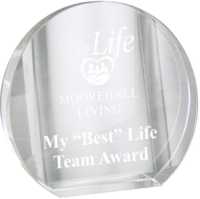 10cm Circular Award (Satin Box)