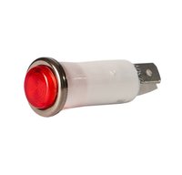 RED NEON PUSH-IN INDICATOR LIGHT