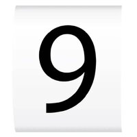 Number 9 White Easi-Mark Cable Marker 2.5mm Size B