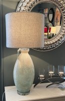 Luxor Glass and Crystal Table Lamp