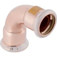 Geberit Mapress 22mm 90 Degree Copper Bend Gas 34502