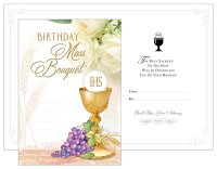Card - Birthday Mass Bouquet With Insert   (22264)