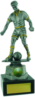 25cm Soccer Trophy (Ant Silv / Gold)