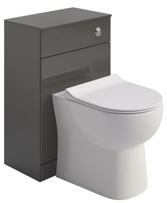 Sonas Belmont Back To Wall Wc Unit Gloss Grey Homevalue Hardware Ireland