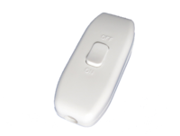 Lincoln 2279 Bakelite 6 Amp In Line Switch White c/w 2 Terminals & Earth