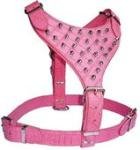 * Avon Large Mastiff 'Breastplate' Harness - Spiked Pink Croc Leather x 1