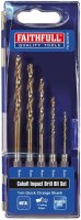 XMS23 FAITHFULL 5 PIECE HSS COBALT IMPACT DRILL BIT SET