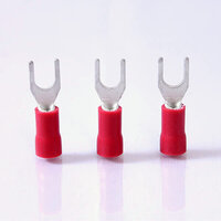 RS37N Red 3.7mm Pre-Insulated Narrow Fork Terminal (100 Pack)