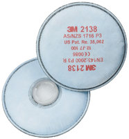 3M 2138 Series Filter Range P3 Particulate Protection + Nuisance Level Organic Vapour & Acid Gas