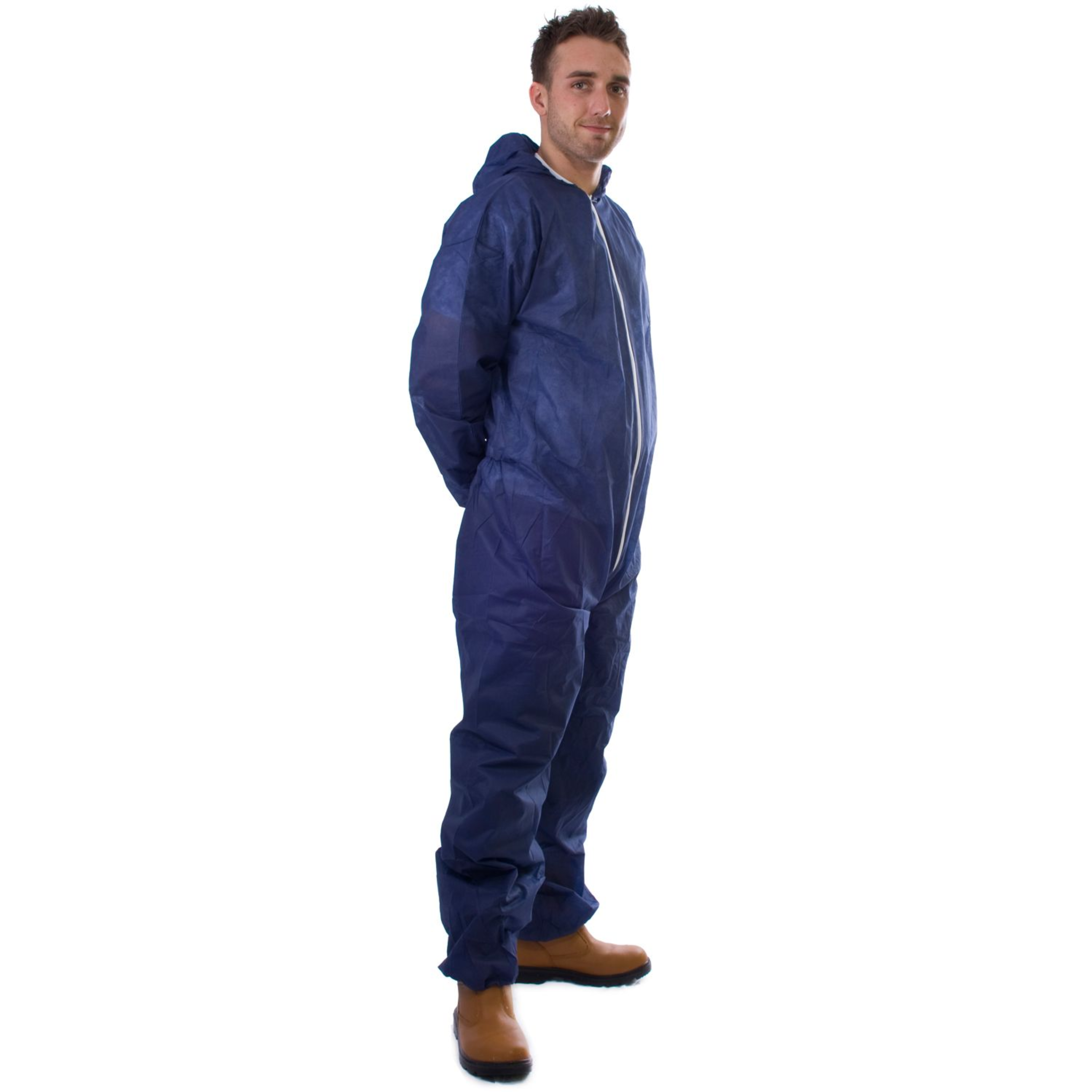 NON WOVEN COVERALL BLUE