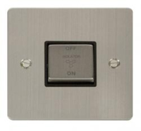 3 POLE FLAT SCREWED STAINLESS STEEL BLACK  INSERT