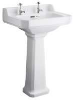FITZROY 560MM BASIN 2 TAP HOLE