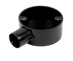 20mm PVC End Box Black