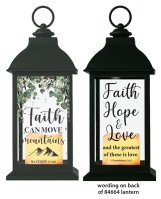 Lantern/Faith, Hope and Love/Led Candle  (84664)