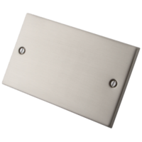 2 Gang Blank Plate Stainless Steel