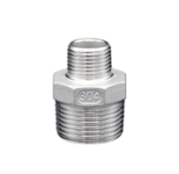 1/4" x 1/8" BSPT 150LB Screwed Hexagon Reducing Nipple 316 ISO 4144