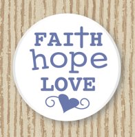 Porcelain Pocket Token/Faith, Hope, Love   (13503)