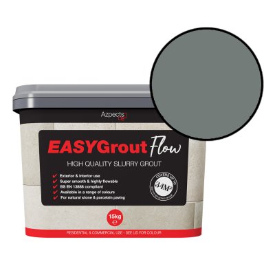 Easygrout Porcelain Paving Slurry Grout 15kg Tub (3 x 5kg Bags) - Grafito