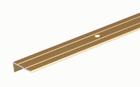 Alberts Stair Edge Satin Gold 25x20mm 1 Metre 476762