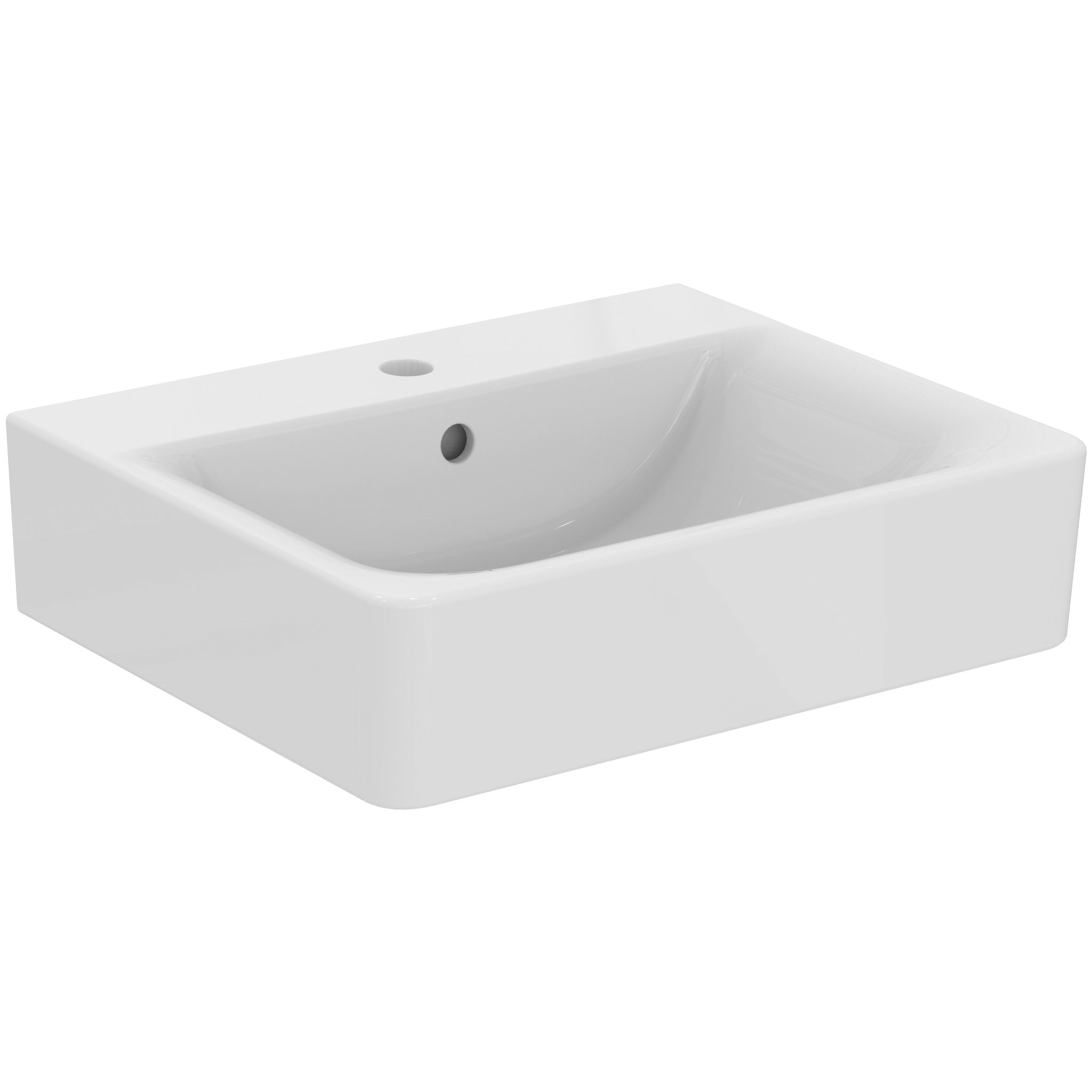 CUBE BASIN 55X46 WHITE 1CTH OF NCH