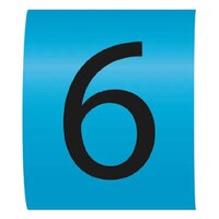 Number 6 Blue Easi-Mark Cable Marker 3.5mm Size C