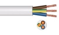 Cesco 2.5sq 3-Core White Circular Flex Cable 10 Metre