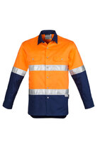 ZW123- Hi Vis Spliced Industrial Shirt - Hoop Taped