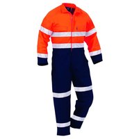 Hi Vis Day/Night Industrial Maxim Cotton Zip Overall