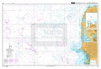 ADMIRALTY Chart - 1422 Esbjerg to Hantsholm including Offshore Oil and Gas Fields