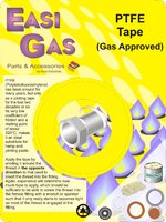 Easi Plumb Roll of PTFE Tape for Gas