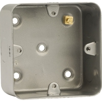 Click Mounting Box 1 Gang 40mm Metal Clad