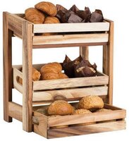 2 Tiered Wooden Display Rack 335x225x400mm