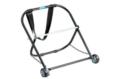 Stalen kabelcaddy met wielen en trekband, 26 inch breed