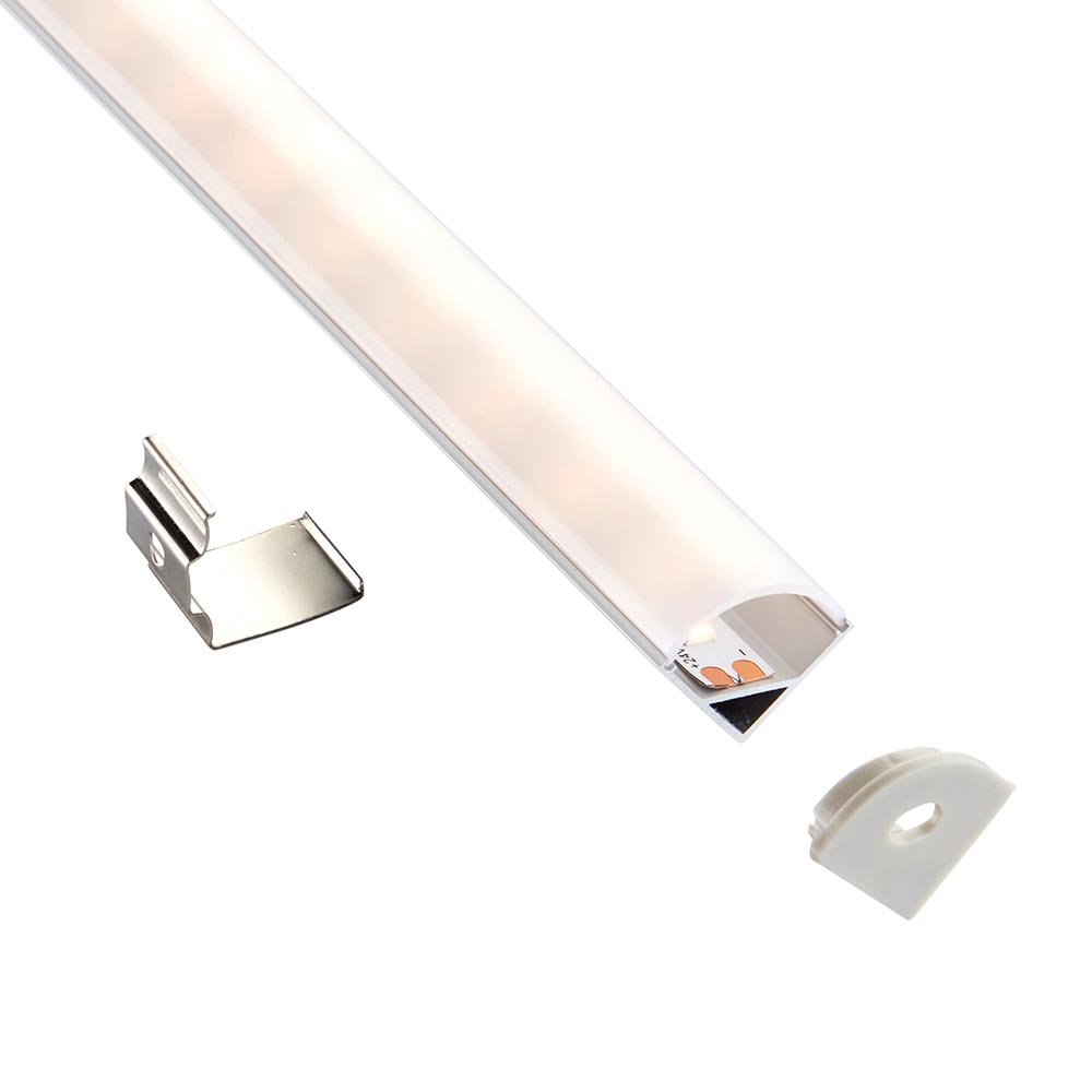 Saxby Rigel Corner 2m Aluminium Profile/Extrusion Silver