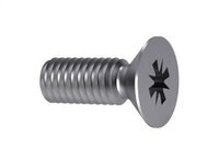 M6 X 50.0mm DIN 965 Grade 4.6 Pozi CSK Head Machine Screws Zinc Plated