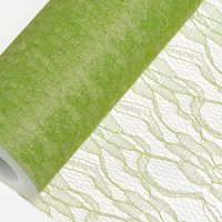 Lace Net On Roll Lime - 15cm x 10m