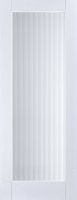 Ionic 1 Pane Glass Reeded White Primed