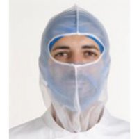 Mesh Balaclava with Eyeslot - White/Red One Size